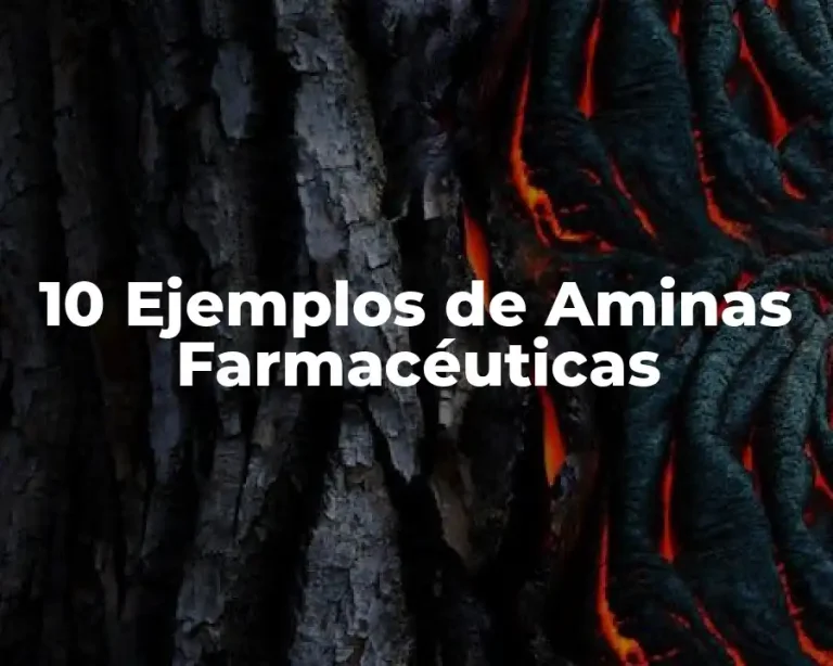 10 Ejemplos de Aminas Farmacéuticas