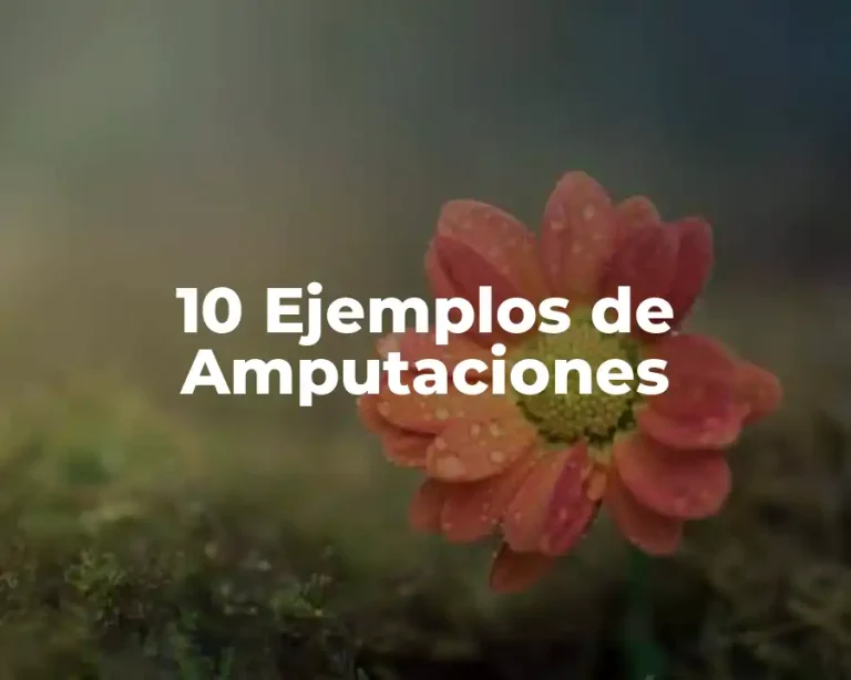 10 Ejemplos de Amputaciones