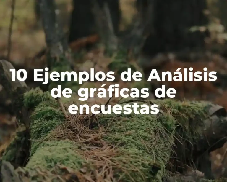 10 Ejemplos de Análisis de gráficas de encuestas