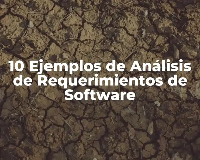 10 Ejemplos de Análisis de Requerimientos de Software