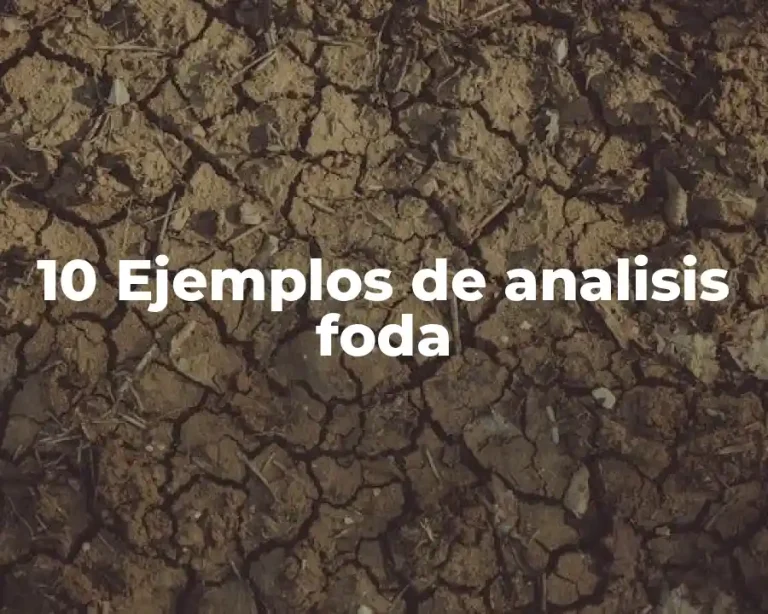 10 Ejemplos de analisis foda