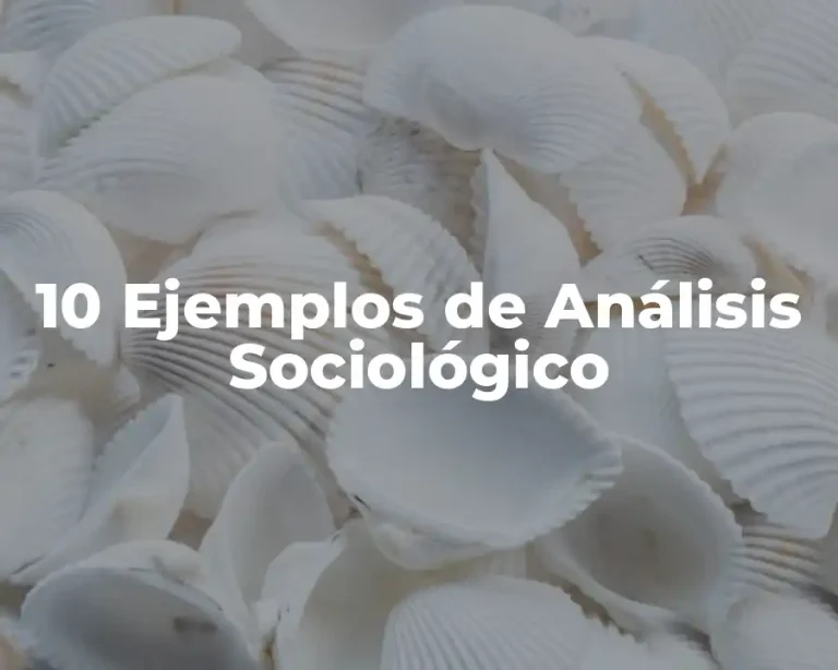 10 Ejemplos de Análisis Sociológico