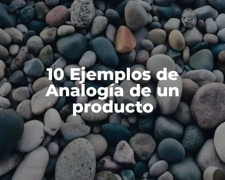 10 Ejemplos de Analogía de un producto