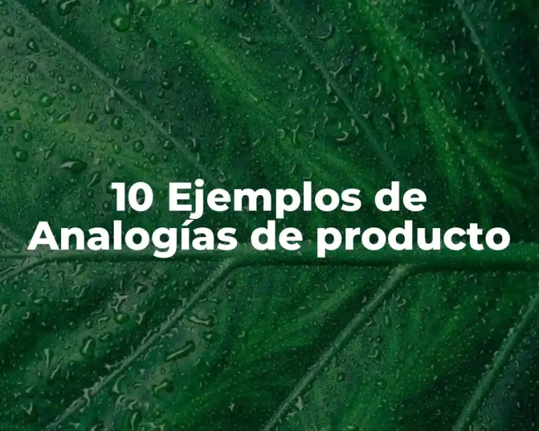 10 Ejemplos de Analogías de producto