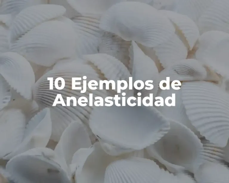 10 Ejemplos de Anelasticidad
