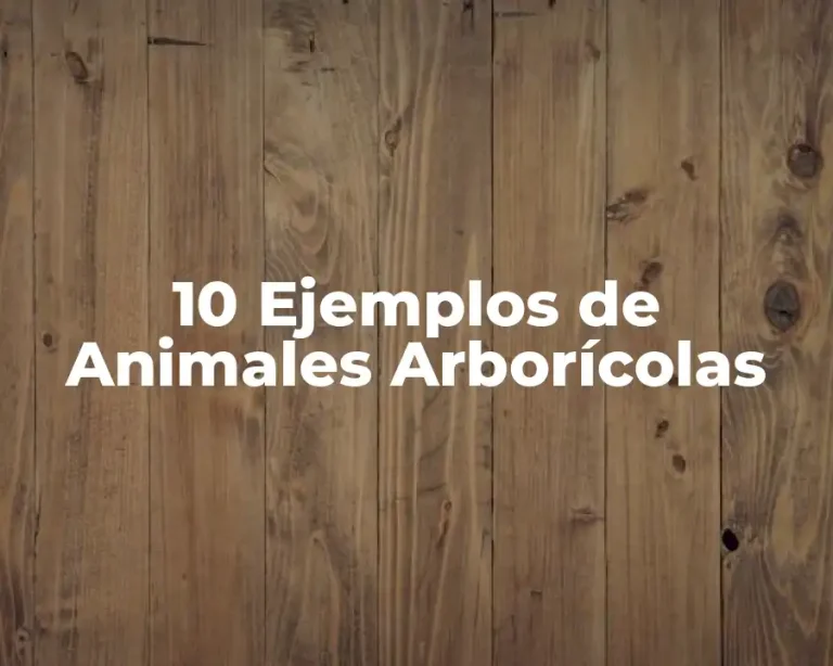 10 Ejemplos de Animales Arborícolas