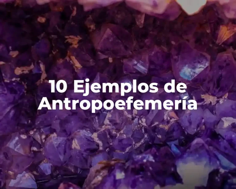 10 Ejemplos de Antropoefemería