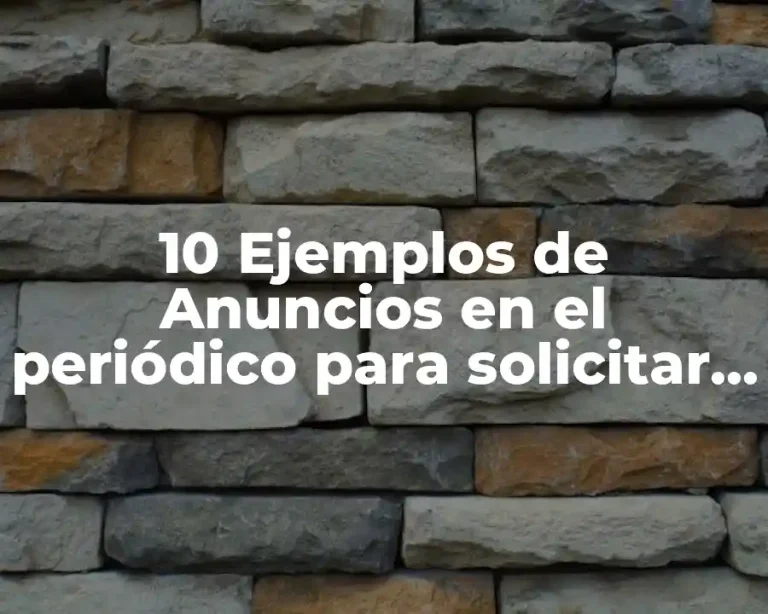 10 Ejemplos de Anuncios en el periódico para solicitar un contador