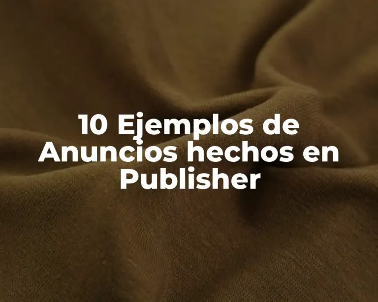 10 Ejemplos de Anuncios hechos en Publisher