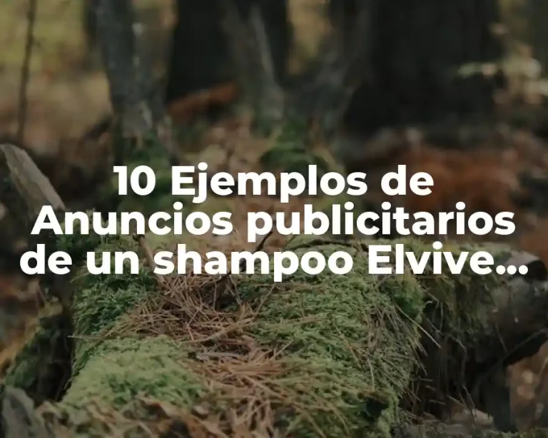 10 Ejemplos de Anuncios publicitarios de un shampoo Elvive Coco