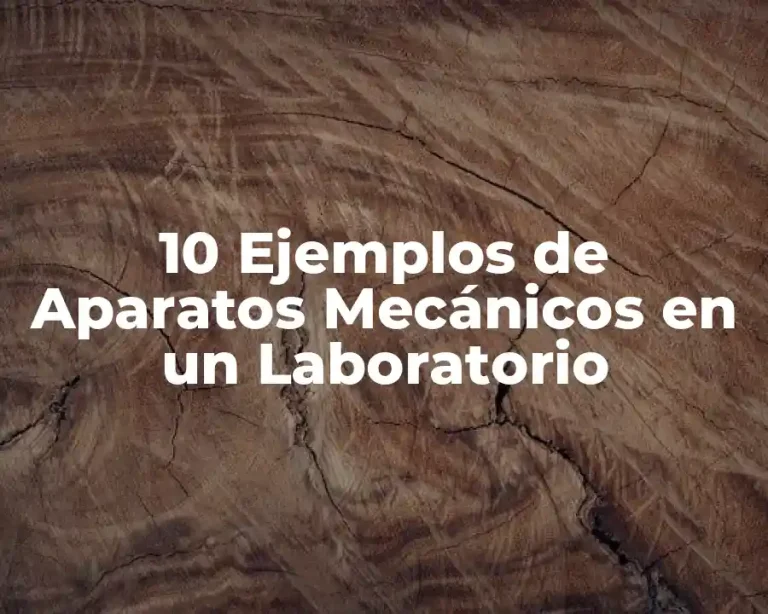10 Ejemplos de Aparatos Mecánicos en un Laboratorio