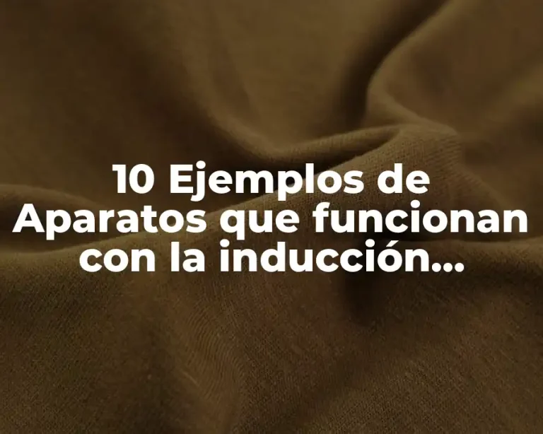 10 Ejemplos de Aparatos que funcionan con la inducción electromagnética