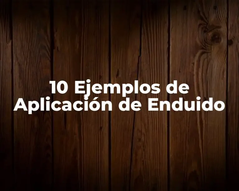 10 Ejemplos de Aplicación de Enduido