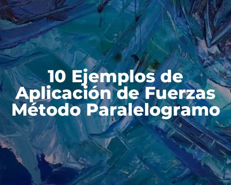 10 Ejemplos de Aplicación de Fuerzas Método Paralelogramo