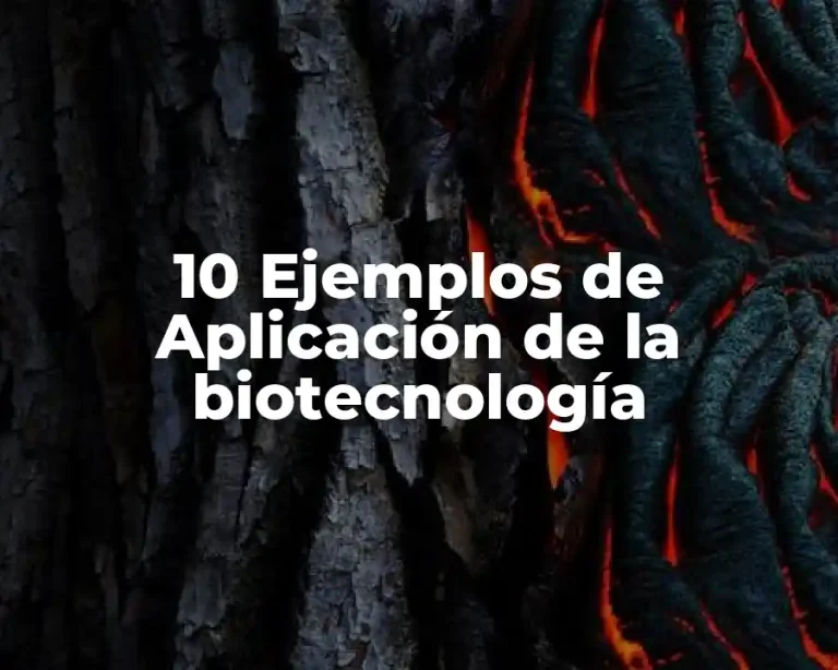 10 Ejemplos de Aplicación de la biotecnología