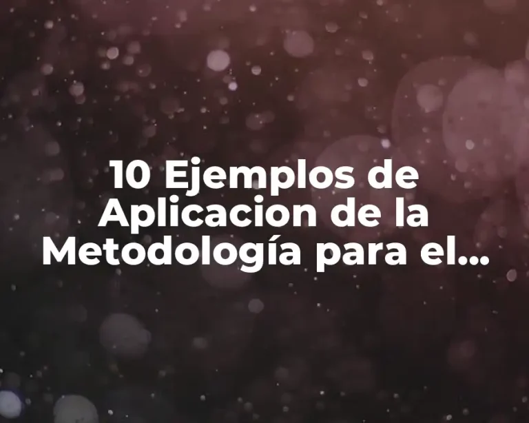 10 Ejemplos de Aplicacion de la Metodología para el Desarrollo