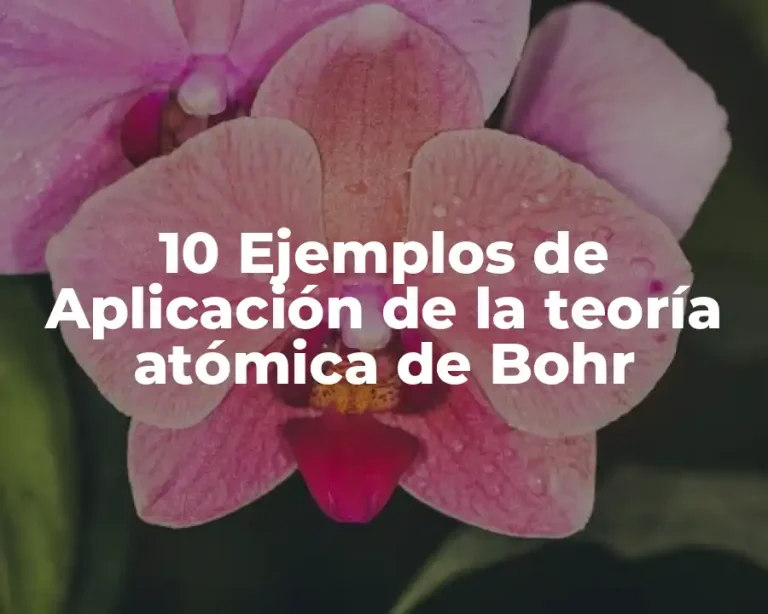 10 Ejemplos de Aplicación de la teoría atómica de Bohr