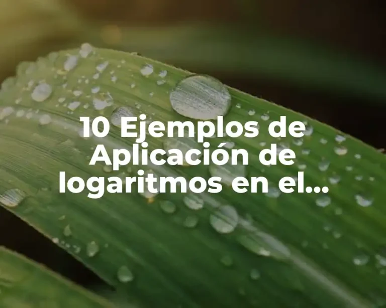 10 Ejemplos de Aplicación de logaritmos en el crecimiento demográfico