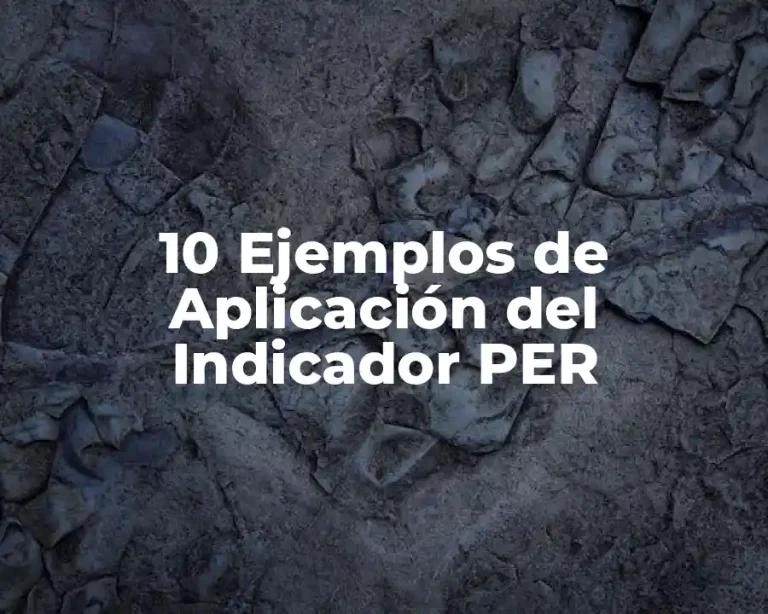 10 Ejemplos de Aplicación del Indicador PER
