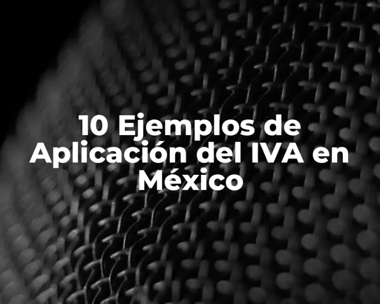 10 Ejemplos de Aplicación del IVA en México