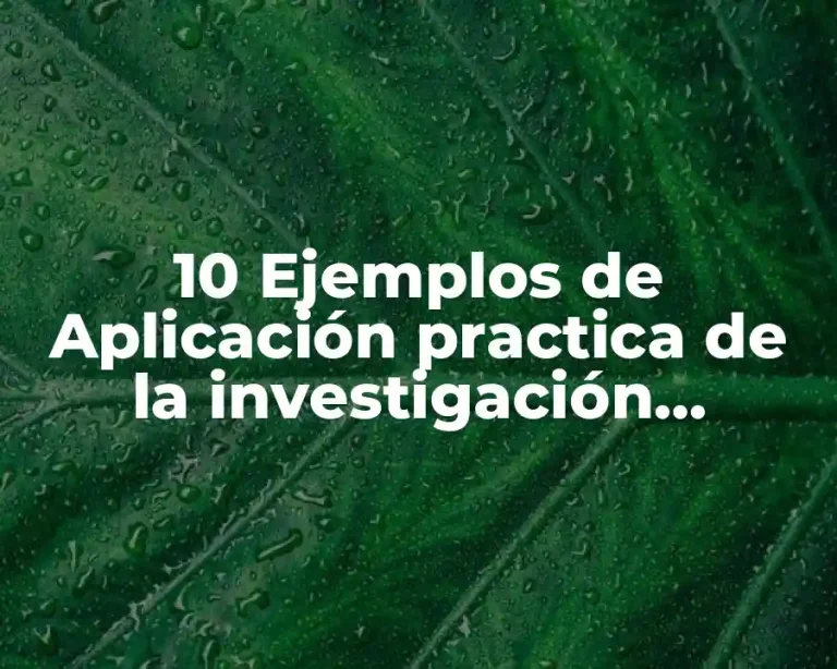 10 Ejemplos de Aplicación practica de la investigación histórica