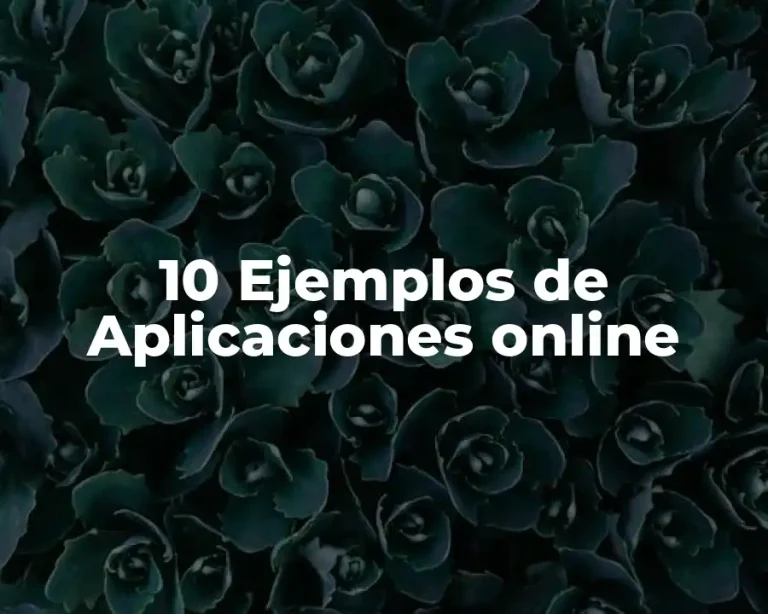 10 Ejemplos de Aplicaciones online