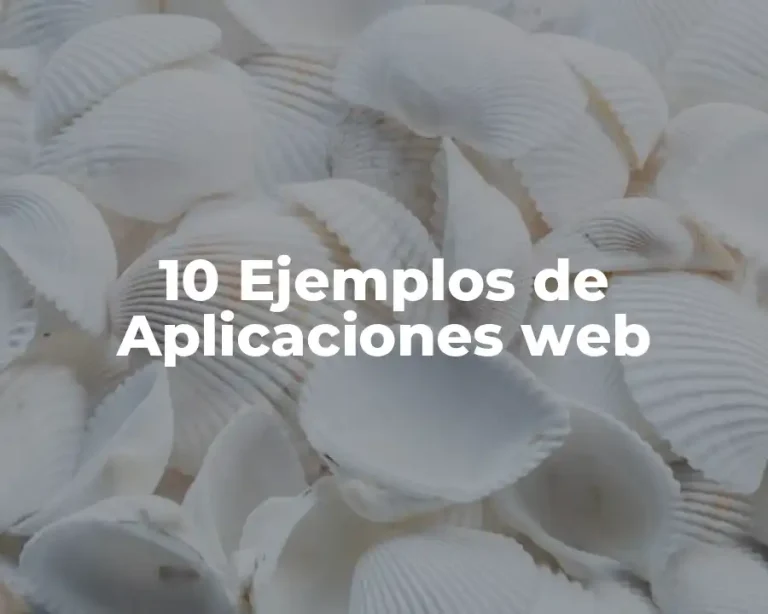 10 Ejemplos de Aplicaciones web