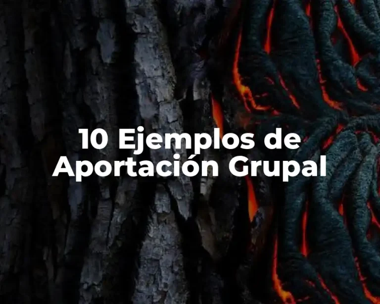 10 Ejemplos de Aportación Grupal