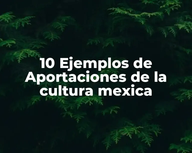 10 Ejemplos de Aportaciones de la cultura mexica