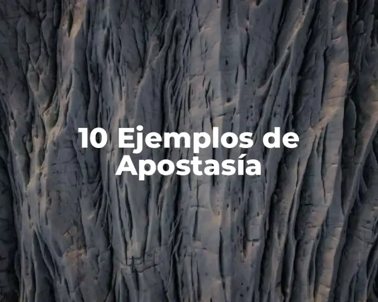 10 Ejemplos de Apostasía