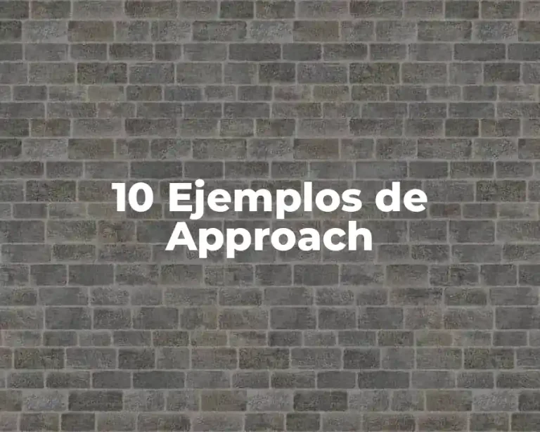 10 Ejemplos de Approach