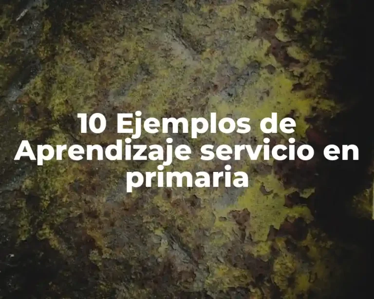 10 Ejemplos de Aprendizaje servicio en primaria