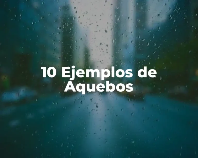 10 Ejemplos de Aquebos