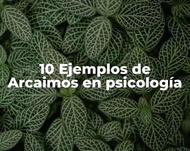10 Ejemplos de Arcaimos en psicología