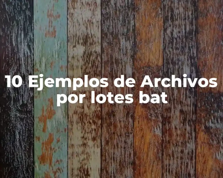 10 Ejemplos de Archivos por lotes bat