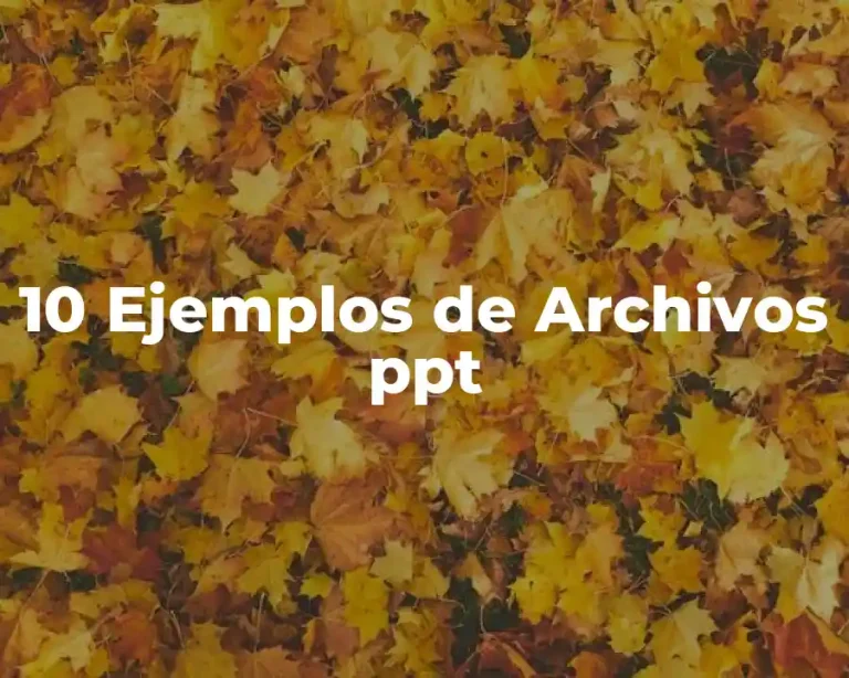10 Ejemplos de Archivos ppt