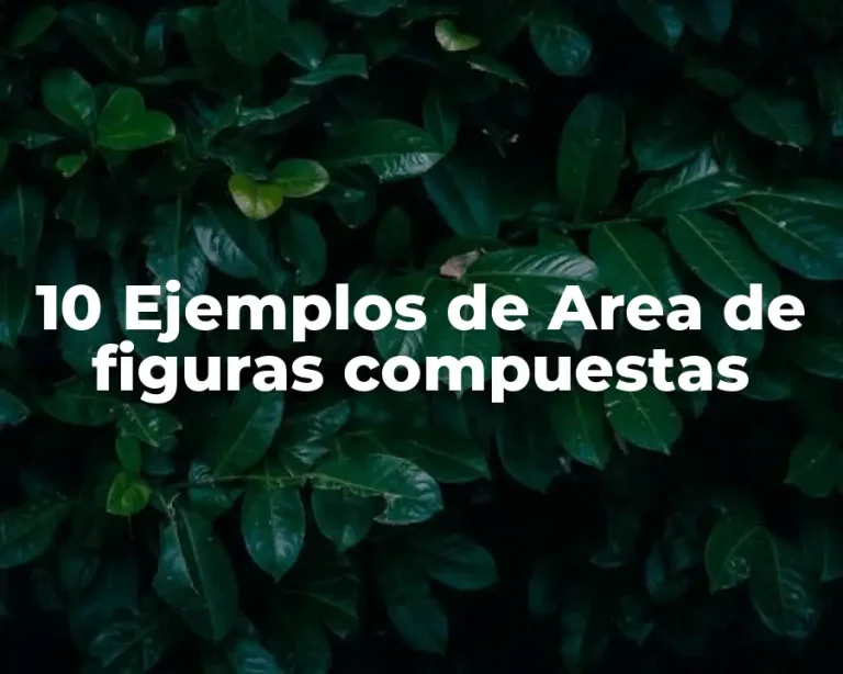 10 Ejemplos de Area de figuras compuestas