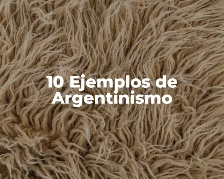 10 Ejemplos de Argentinismo
