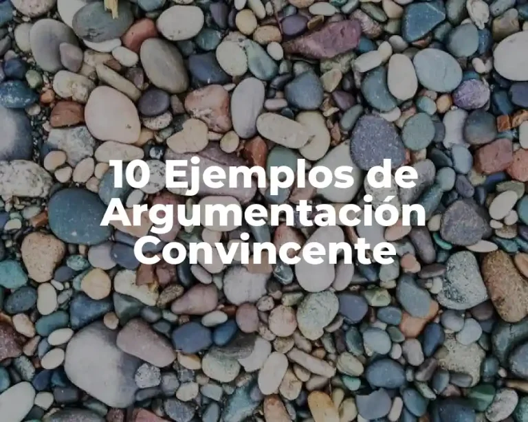 10 Ejemplos de Argumentación Convincente
