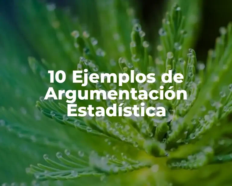 10 Ejemplos de Argumentación Estadística