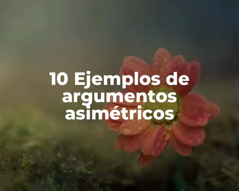 10 Ejemplos de argumentos asimétricos