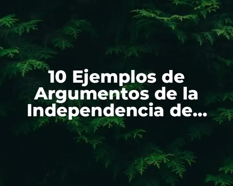 10 Ejemplos de Argumentos de la Independencia de México