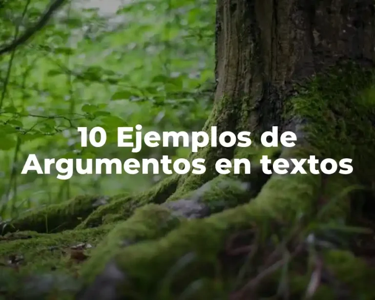 10 Ejemplos de Argumentos en textos