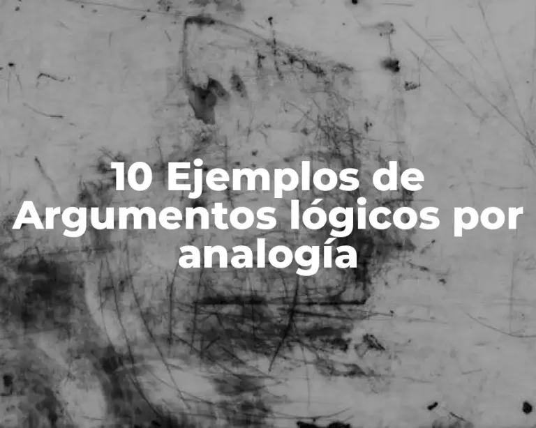 10 Ejemplos de Argumentos lógicos por analogía