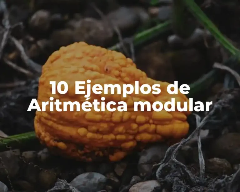 10 Ejemplos de Aritmética modular