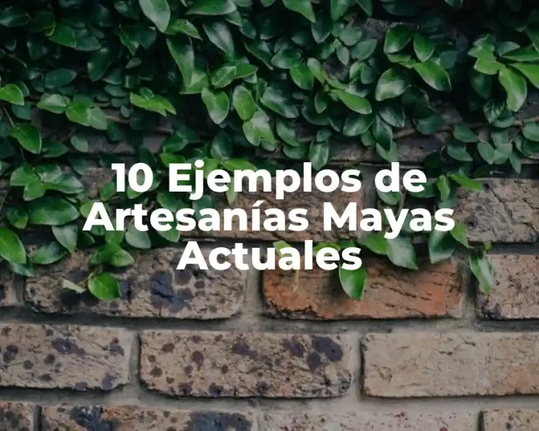 10 Ejemplos de Artesanías Mayas Actuales