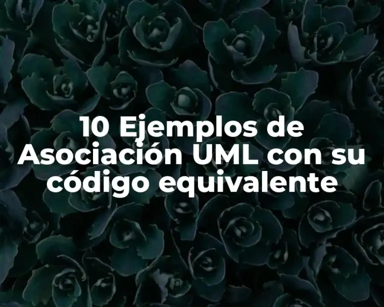 10 Ejemplos de Asociación UML con su código equivalente