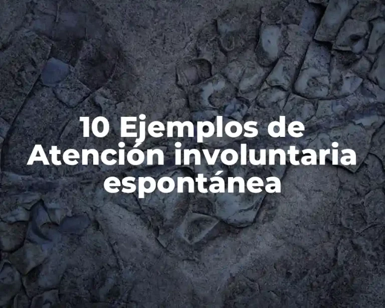 10 Ejemplos de Atención involuntaria espontánea