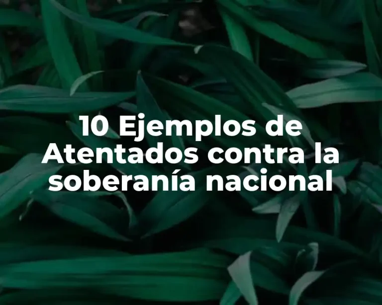 10 Ejemplos de Atentados contra la soberanía nacional