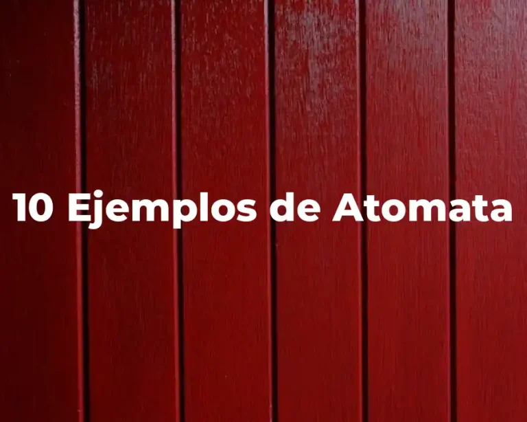 10 Ejemplos de Atomata